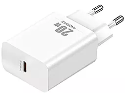 Сетевое зарядное устройство Remax Prime II Series Fast Charger (RP-U5) 20W USB-C + USB-C - Lightning Cable White - миниатюра 2