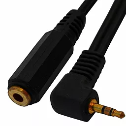 Аудио кабель TCOM micro Jack 2.5 mm - mini Jack 3.5 mm M/F Cable 0.2 м black