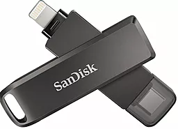 Флешка SanDisk iXpand Luxe 64 GB USB 3.1 + Type-C + Lightning (SDIX70N-064G-GN6NN) Black - миниатюра 3