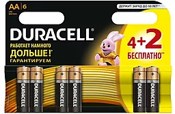 Батарейки Duracell LR06 / AA MN1500 4+2шт