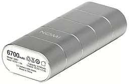 Повербанк Nomi Q067 6700 mAh Silver - миниатюра 3