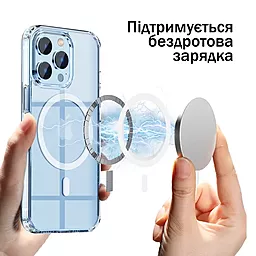 Чехол iPaky Comely Series для Apple iPhone 14 Pro c Magsafe Transparent - миниатюра 4