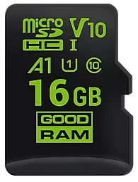 Карта памяти GooDRam microSDHC 16GB Class 10 UHS-I U1 V10 A1 (M1A0-0160R11-A1)