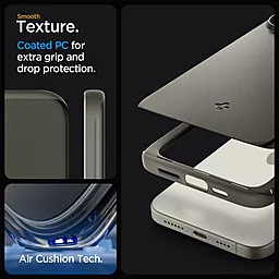 Чехол Spigen Thin Fit для Apple iPhone 15 Pro Max Gunmetal (ACS06545) - миниатюра 4
