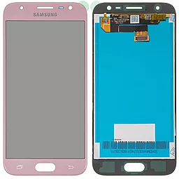 Дисплей Samsung Galaxy J3 J330 2017 з тачскріном, оригінал, Pink