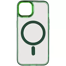 Чехол Epik Iris with MagSafe для Apple iPhone 14 Green