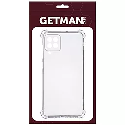Чехол GETMAN Ease logo усиленные углы для Samsung Galaxy A22 4G Бесцветный (прозрачный) - миниатюра 2