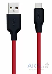 Кабель USB Hoco X21 Silicone USB Type-C Red