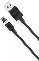 Кабель USB XO NB187 Magnetic Lightning Cable Black