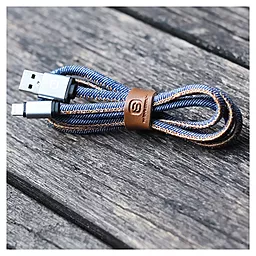 Кабель USB Solove Lightning to USB Cable Nylon Jeans - миниатюра 3