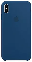 Чехол Apple Silicone Case PB для Apple iPhone XS Max Blue Horizon