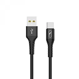 Кабель USB SkyDolphin S05T TPE Frost Line USB to Type-C Black (USB-000551)