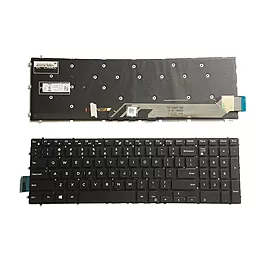 Клавиатура для ноутбука Dell Inspiron 7566 7567 без рамки с подсветкой клавиш черная