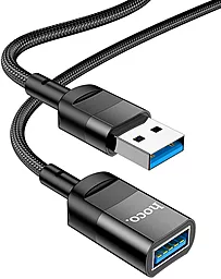 Шлейф (Кабель) Hoco U107 USB 3.0 to USB 1.2м Black