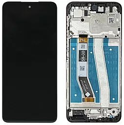 Дисплей Motorola Moto G14 (XT2341) з тачскріном і рамкою, оригінал, Black