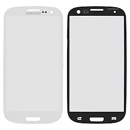 Корпусное стекло дисплея Samsung Galaxy S3 I9300, I9305 (original) White