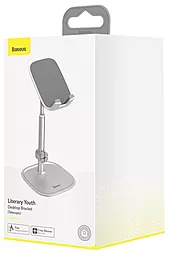 Настольний держатель Baseus Literary Youth Desktop Bracket Silver (SUWY-A0S) - миниатюра 6