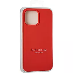 Чехол 1TOUCH Original Full Soft Case for iPhone 13 Pro Max Red (Without logo) - миниатюра 4