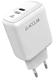 Сетевое зарядное устройство ACCLAB AL-TC125 25W 5В/3A QC/PD USB-C White (1283126538841) - миниатюра 3