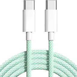 Кабель USB PD EasyLife 60w USB Type-C - Type-C cable green