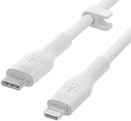 Кабель USB PD Belkin BoostCharge Flex 20W 2M USB Type-C - Lightning Cable White (CAA009bt2MWH) - миниатюра 2