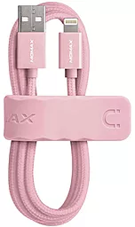 USB Кабель Momax Elit Link Lightning Cable 2.4A 3m Rose Gold (DL6L2)