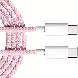 Кабель USB PD EasyLife 60w USB Type-C - Type-C cable pink - миниатюра 2
