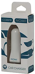 Автомобільний зарядний пристрій Nomi CC02210 2 порта 2A White - мініатюра 7