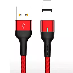 Кабель USB Usams U28 Magnetic Lightning Cable Red (US-SJ326)