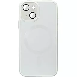 Чехол Epik TPU+Glass Sapphire Midnight with MagSafe для Apple iPhone 14 White