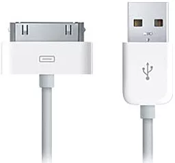 Кабель USB Apple 30-pin Dock Connector HC/OEM  White (MA591)
