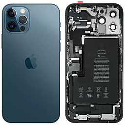 Корпус Apple iPhone 12 Pro Max full kit Original - снят с телефона Pacific Blue