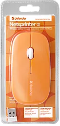 Компьютерная мышка Defender NetSprinter MM-545 (52546) Orange-White - миниатюра 4