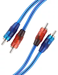 Аудио кабель 1TOUCH 2xRCA M/M Cable 5 м blue - миниатюра 3