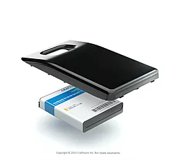 Усиленный аккумулятор Samsung I9100 Galaxy S2 / EB-F1A2GBU (2800 mAh) Craftmann Black - миниатюра 4