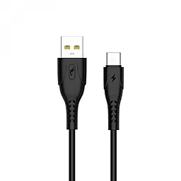 Кабель USB SkyDolphin S08T USB to Type-C Black (USB-000563)