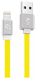 USB Кабель Hoco UPL18 Waffle USB Lightning Cable Flat 2.1A Yellow