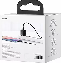 Сетевое зарядное устройство с быстрой зарядкой Baseus Super Silicone 20w PD USB-C home charger black (CCSUP-B01) - миниатюра 7