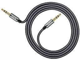 Аудио кабель Hoco UPA03 AUX mini Jack 3.5mm M/M Cable 1 м gray - миниатюра 3