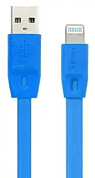 Кабель USB Remax Full Speed Lightning Cable Blue (RC-001i)