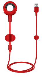 USB Кабель Baseus O-type Car Mount Cable Red (CALOX-09)