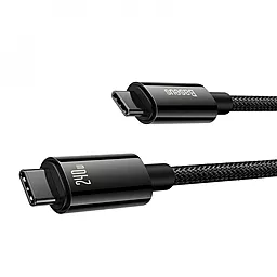 USB PD Кабель Baseus Tungsten Gold 240W 5A 3M USB Type-C - Type-C Cable Black (CAWJ040201) - миниатюра 2