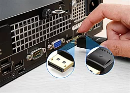 Видеокабель Vention DisplayPort - DVI-D(24+1) 1080hz 60hz 1.5m black (HAFBG) - миниатюра 3