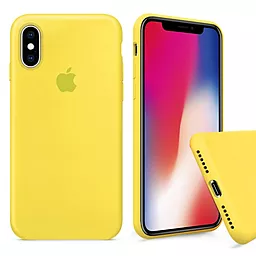Чехол Silicone Case Full для Apple iPhone XS Max Canary Yellow