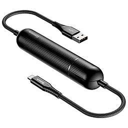 Кабель USB Baseus Energy Series Powerbank 2500 mAh + 2.4A 1.2M Lightning Cable Black (CALXU-01)