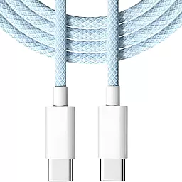 Кабель USB PD EasyLife 60w USB Type-C - Type-C cable blue - миниатюра 3