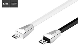 Кабель USB Hoco X4 Zinc Alloy micro USB Cable Black - миниатюра 3