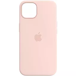 Чехол Apple Silicone Case Full with MagSafe and SplashScreen для Apple iPhone 13  Chalk Pink