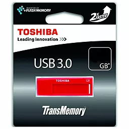 Флешка Toshiba Daichi 64GB USB 3.0 Red (THN-U302R0640M4) - миниатюра 3