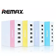 Сетевое зарядное устройство Remax 5 USB Young Blue 2.4A White / Blue (RMX-YNG-245BL) - миниатюра 2